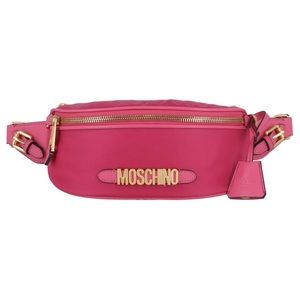 Moschino Nylon Logo Belt Bag Bum Bag Bumbag Pink